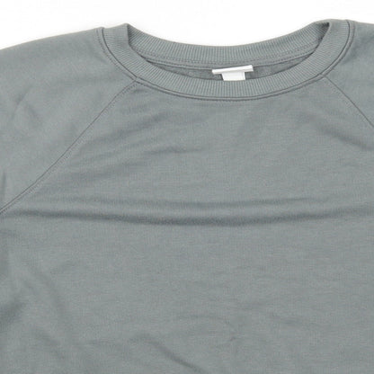 H&M Womens Green   Pullover Sweatshirt Size XS