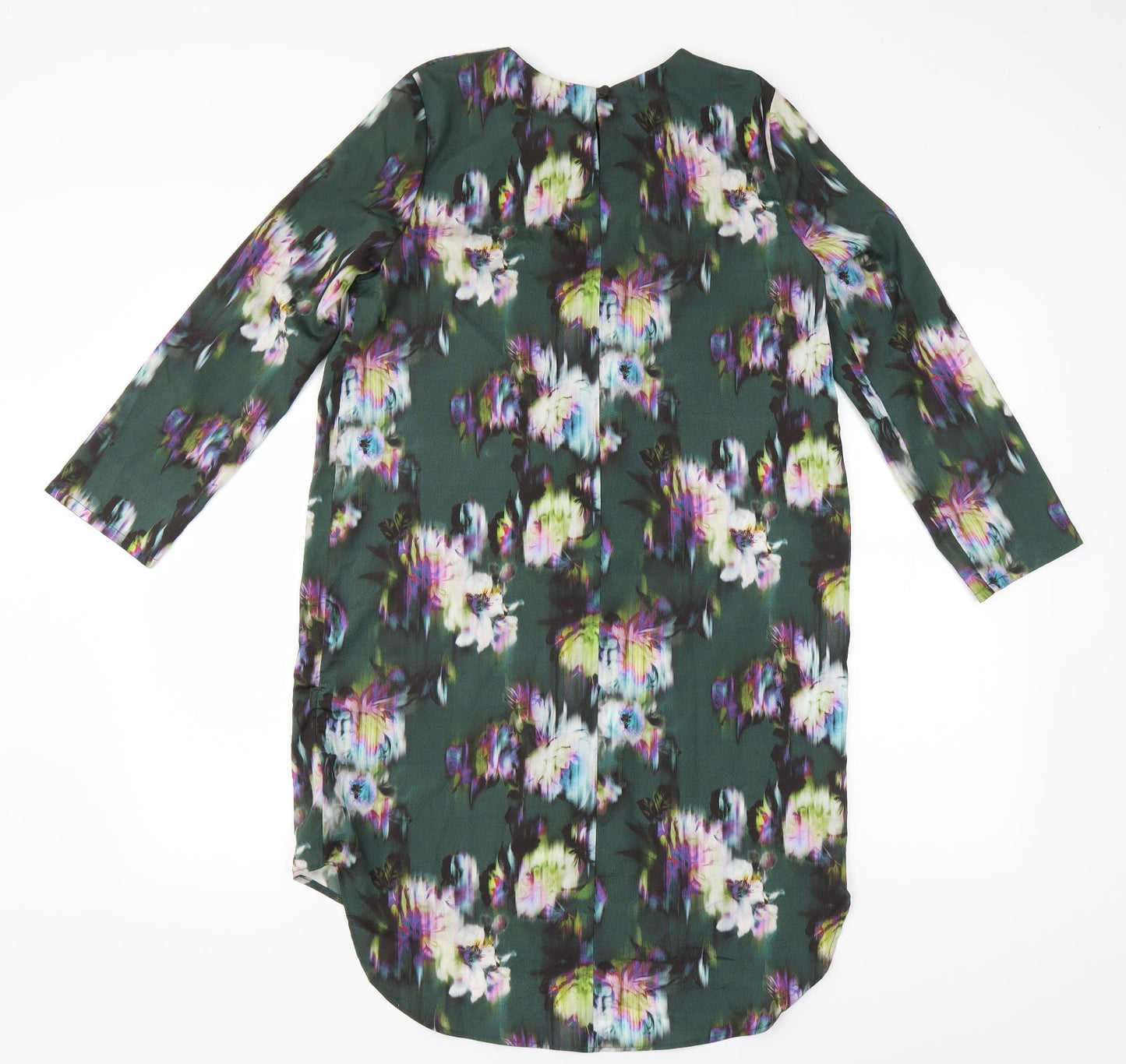 Topshop Womens Green Floral  Shift  Size 10