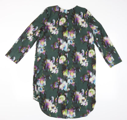 Topshop Womens Green Floral  Shift  Size 10