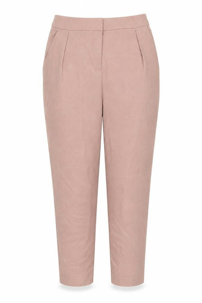 Womens UK Size 8 Topshop Regular Fit Cropped Pink Trousers
