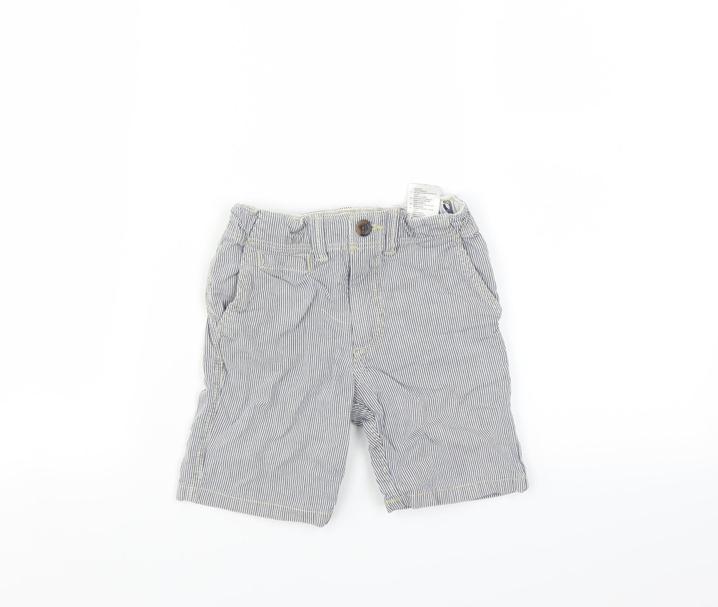 H&M Boys Blue Striped  Bermuda Shorts Size 3-4 Years