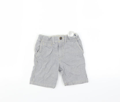 H&M Boys Blue Striped  Bermuda Shorts Size 3-4 Years