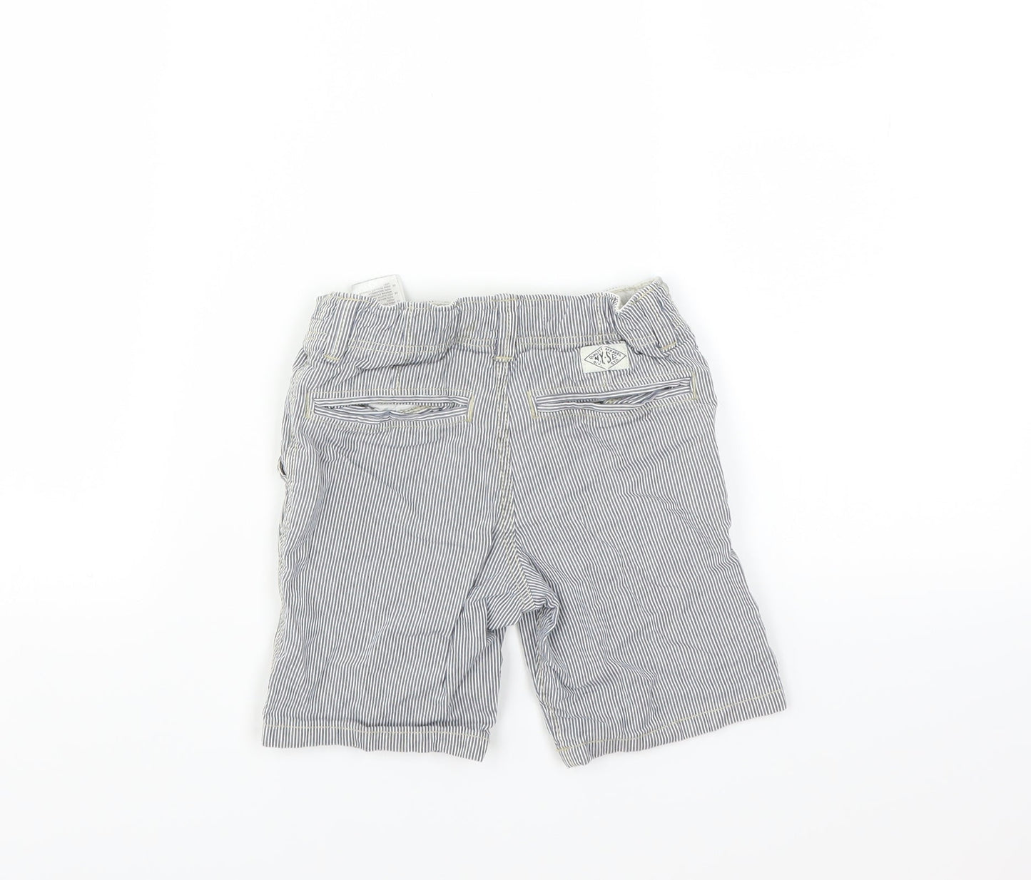 H&M Boys Blue Striped  Bermuda Shorts Size 3-4 Years