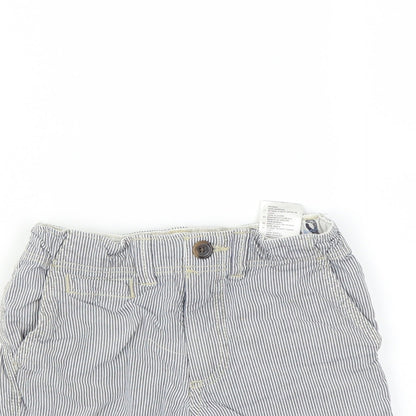 H&M Boys Blue Striped  Bermuda Shorts Size 3-4 Years