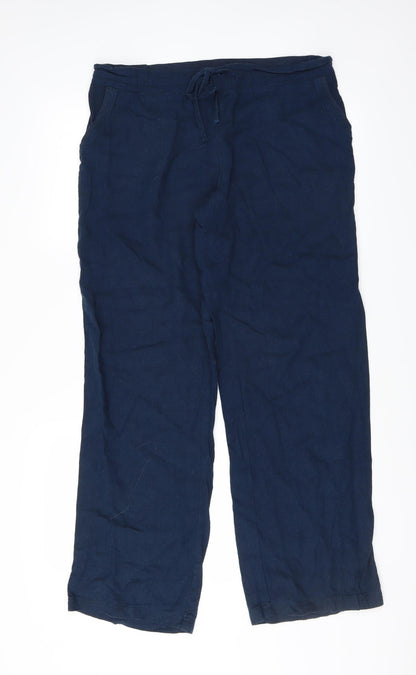 Tom Franks Womens Blue   Trousers  Size 14 L31 in
