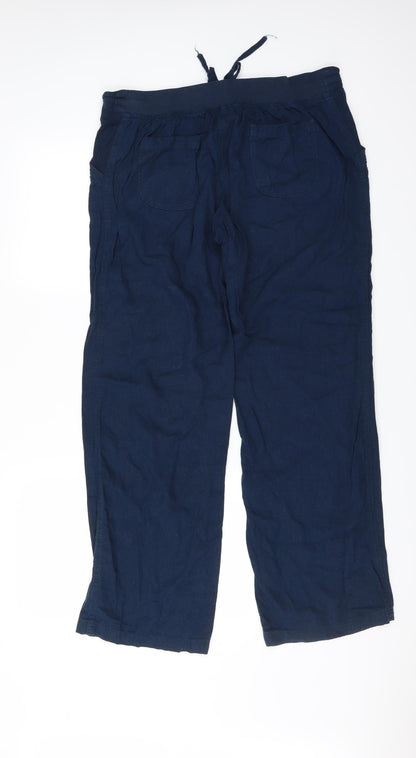 Tom Franks Womens Blue   Trousers  Size 14 L31 in