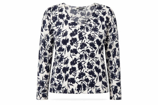 South Womens Blue Floral  Pullover Jumper Size 14