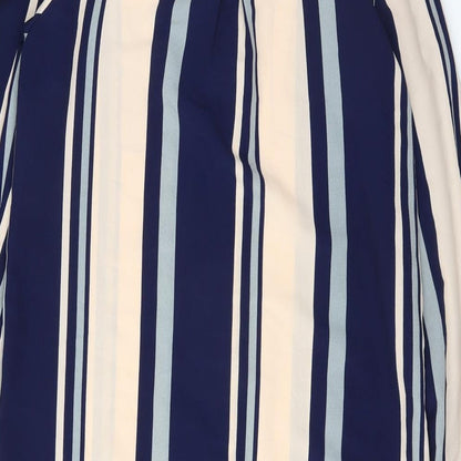 CAMEO ROSE Womens Blue Striped  Shirt Dress  Size 10