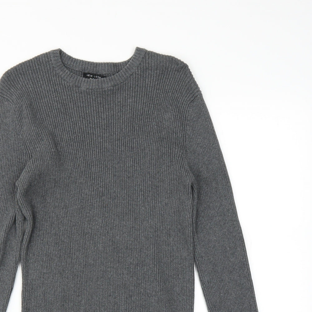 New Look Mens Grey   Pullover Jumper Size S
