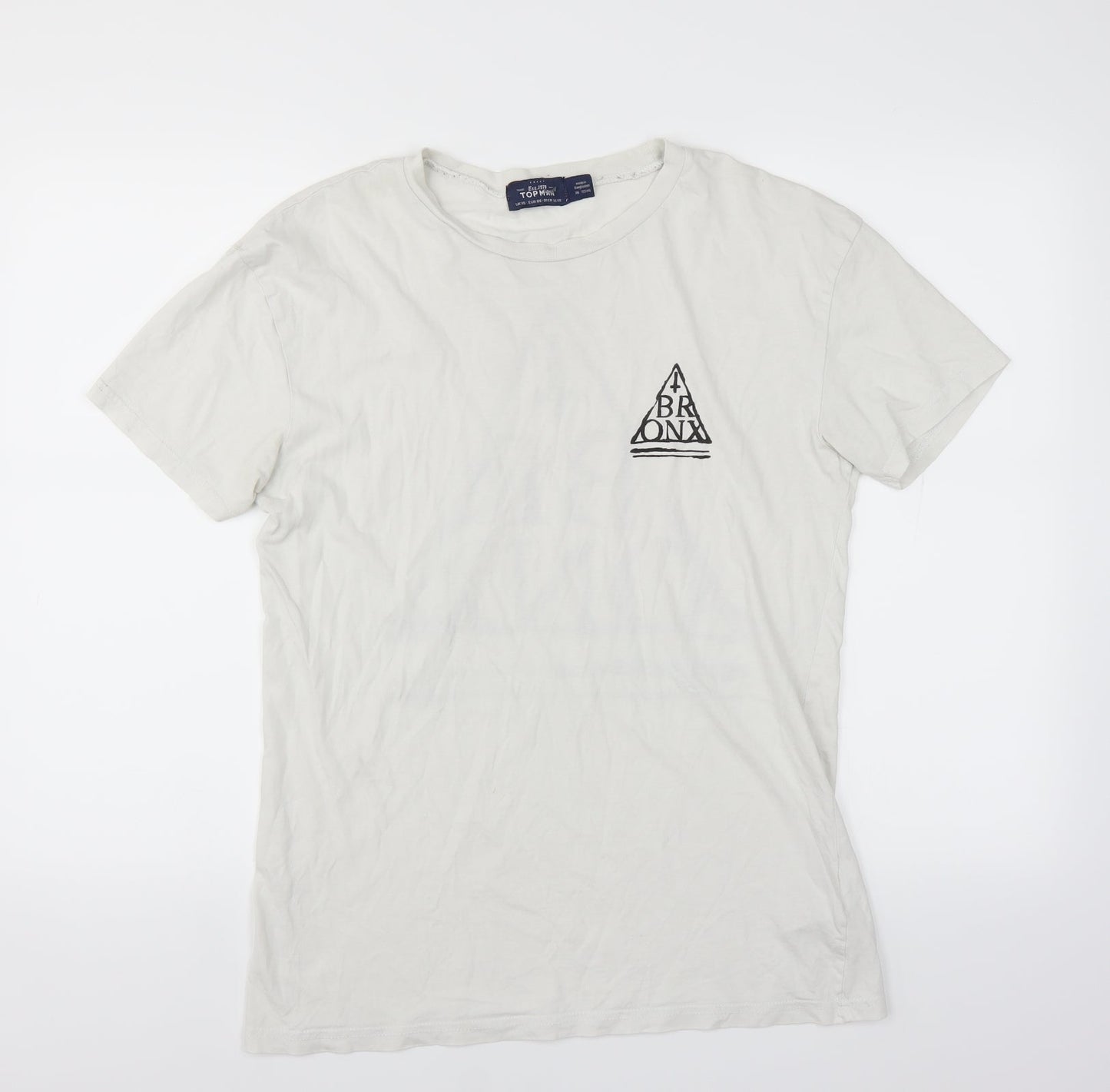 Topman Mens White    T-Shirt Size XS