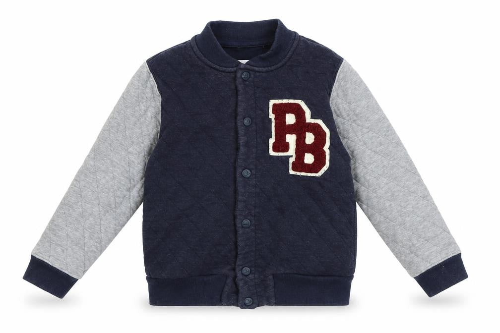 Front view of Preworn boys’ blue jacket, size 3, years