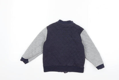 Back view of Preworn boys’ blue jacket, size 3, years
