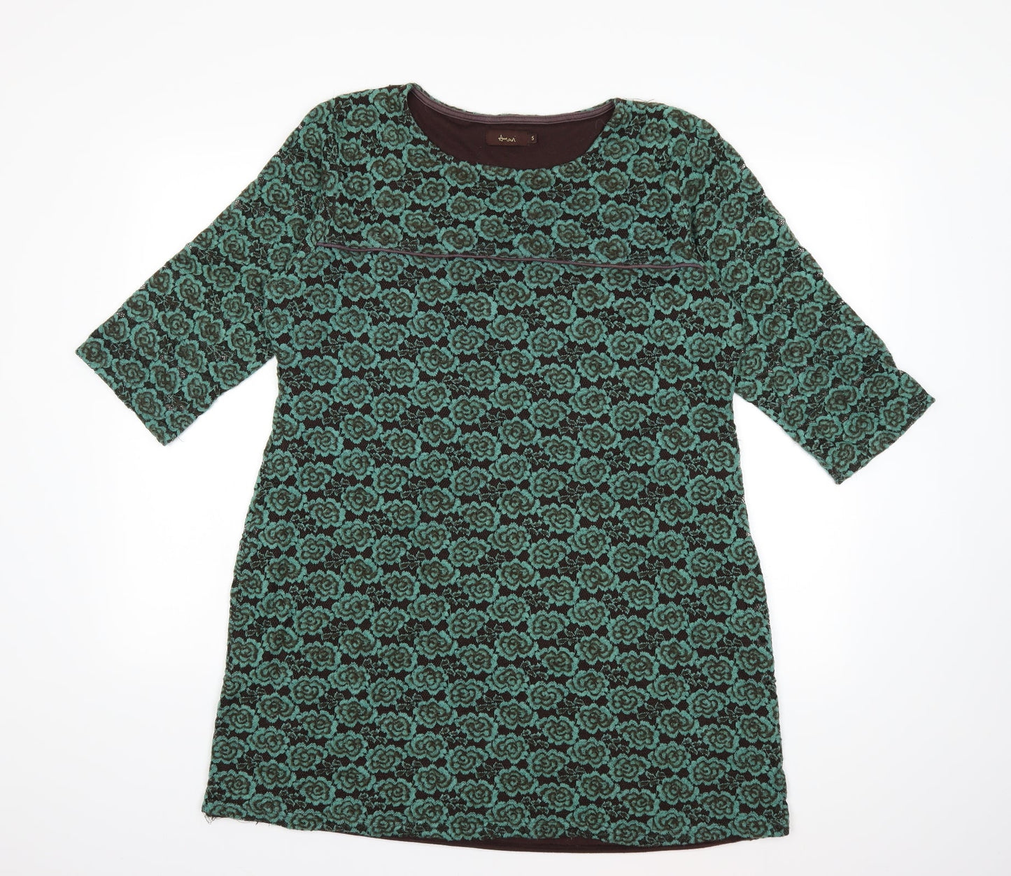 Ameni Womens Green   Jumper Dress  Size L