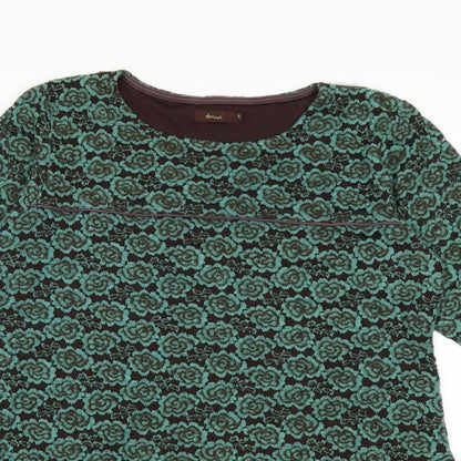 Ameni Womens Green   Jumper Dress  Size L