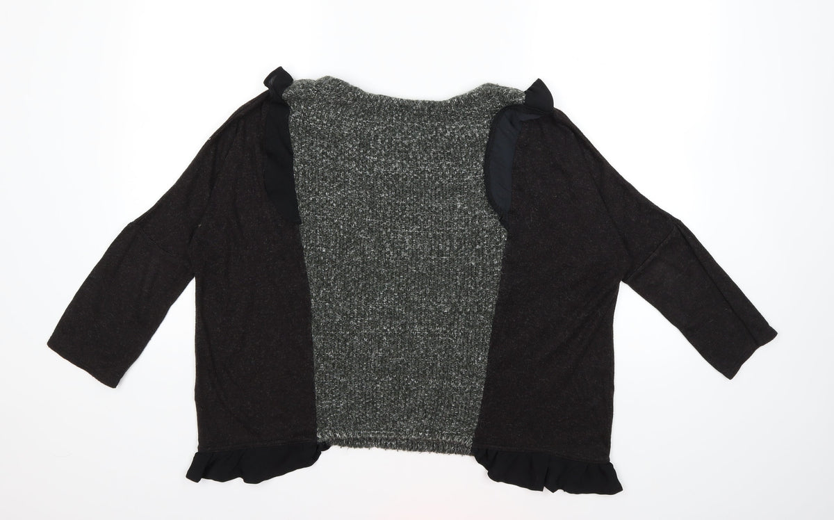 Back view of Another edition women’s green knit jumper, size M