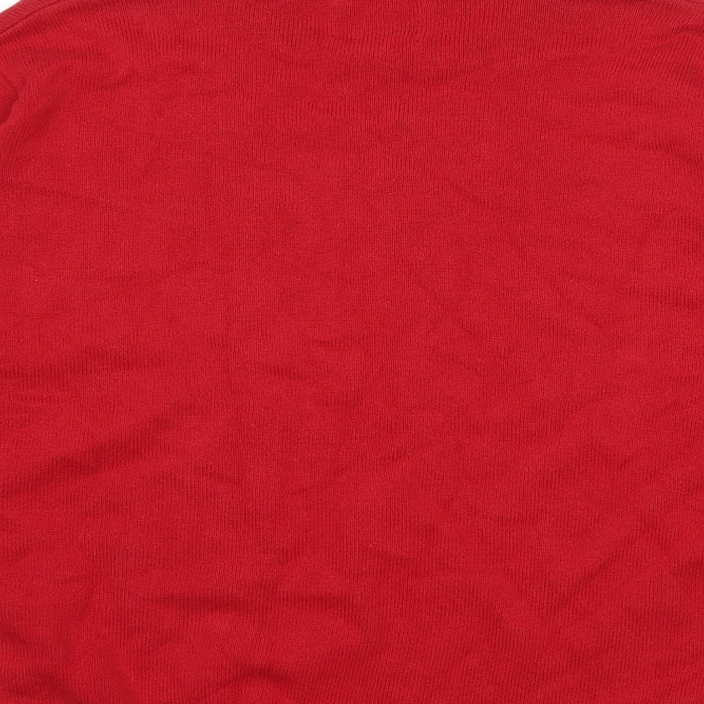 Morley Mens Red  Knit Pullover Jumper Size M