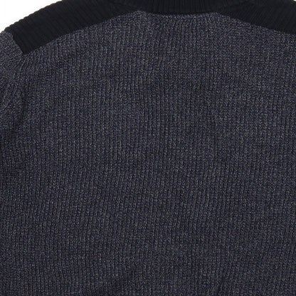 Acw85 Mens Blue  Knit Pullover Jumper Size L