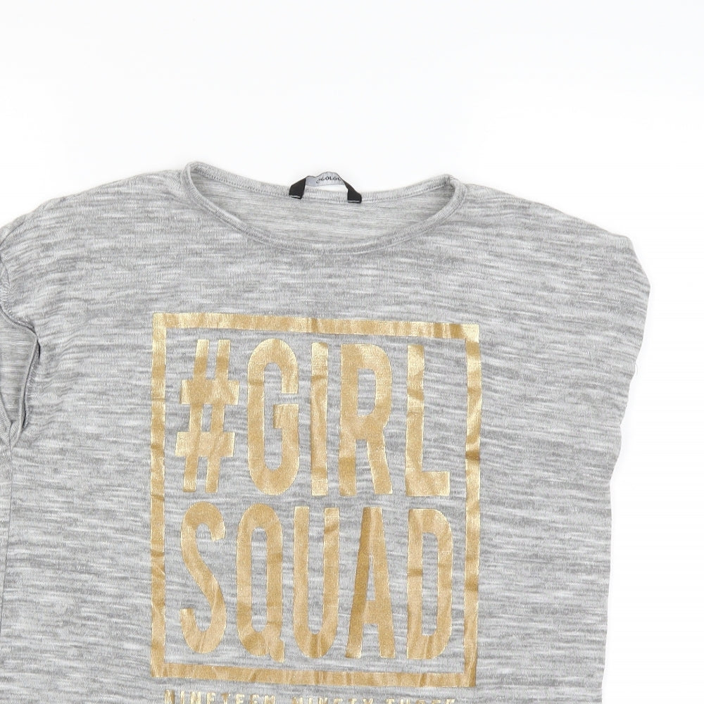George Girls Grey   Pullover Jumper Size 12-13 Years