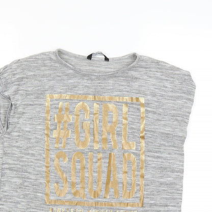 George Girls Grey   Pullover Jumper Size 12-13 Years