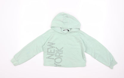 George Girls Green   Pullover Hoodie Size 10 Years  - NEW YORK