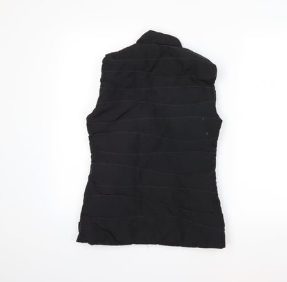 Womens UK Size XS DECATHLON Black Gilet Coat