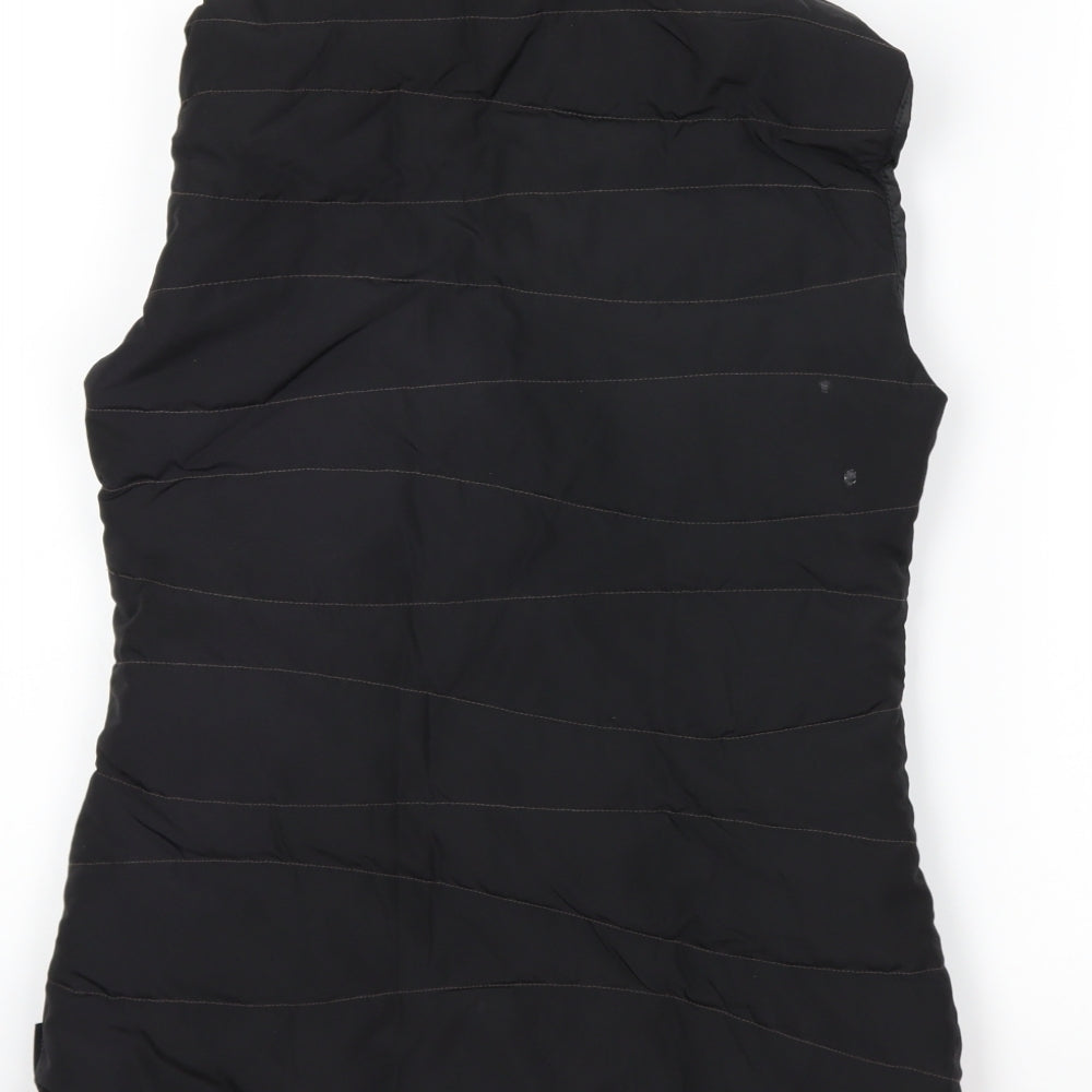 Womens UK Size XS DECATHLON Black Gilet Coat