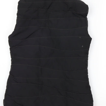 Womens UK Size XS DECATHLON Black Gilet Coat