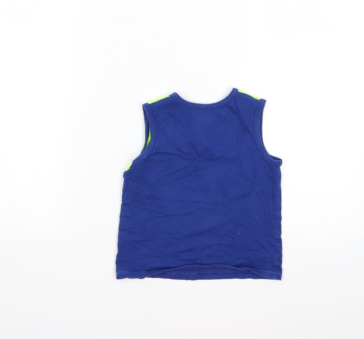 Back view of Preworn Baby Blue Basic Tank, size 24, Months