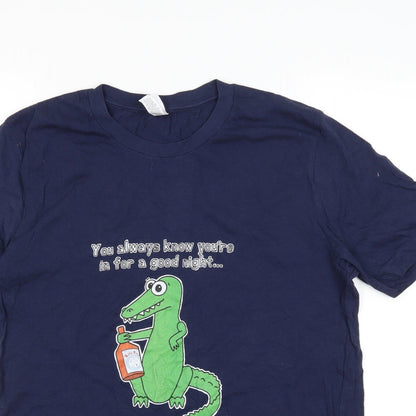 TG Mens Blue    T-Shirt Size M