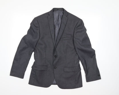 Mens UK Size 36 Red Herring Regular Grey Suit Jacket