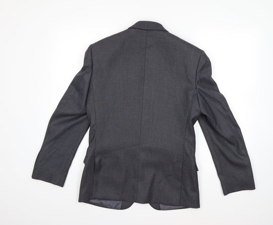 Mens UK Size 36 Red Herring Regular Grey Suit Jacket
