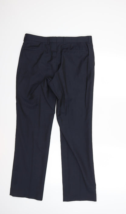 Fellini Mens Blue   Trousers  Size 32 in L28 in