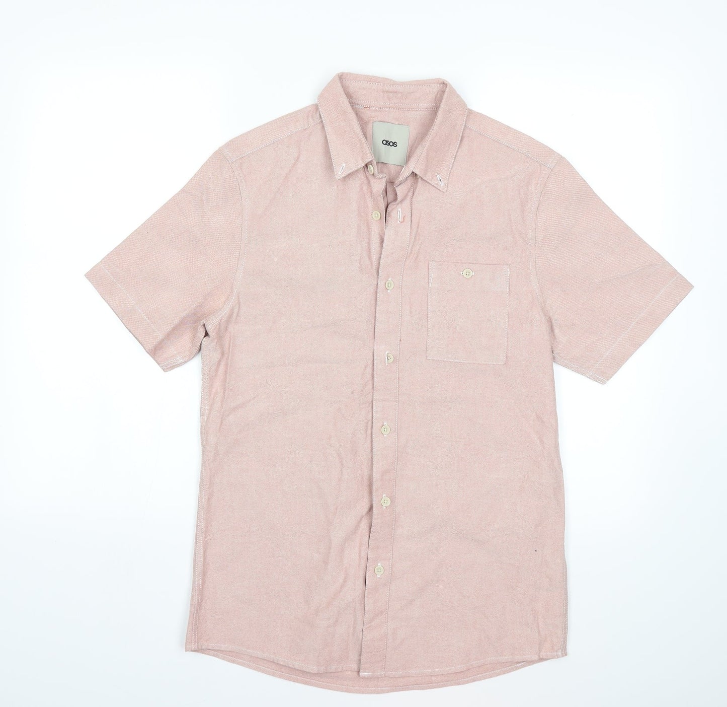 ASOS Mens Pink    Button-Up Size M
