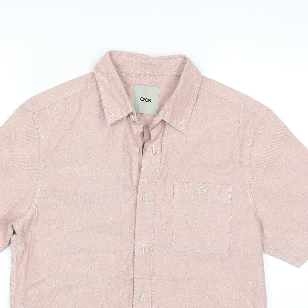 ASOS Mens Pink    Button-Up Size M