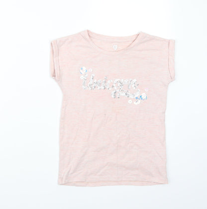 F&F Girls Pink   Basic T-Shirt Size 8-9 Years