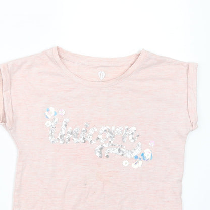F&F Girls Pink   Basic T-Shirt Size 8-9 Years