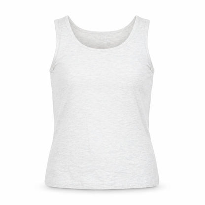 Front view of H&M girls’ grey basic tank, size 11, years