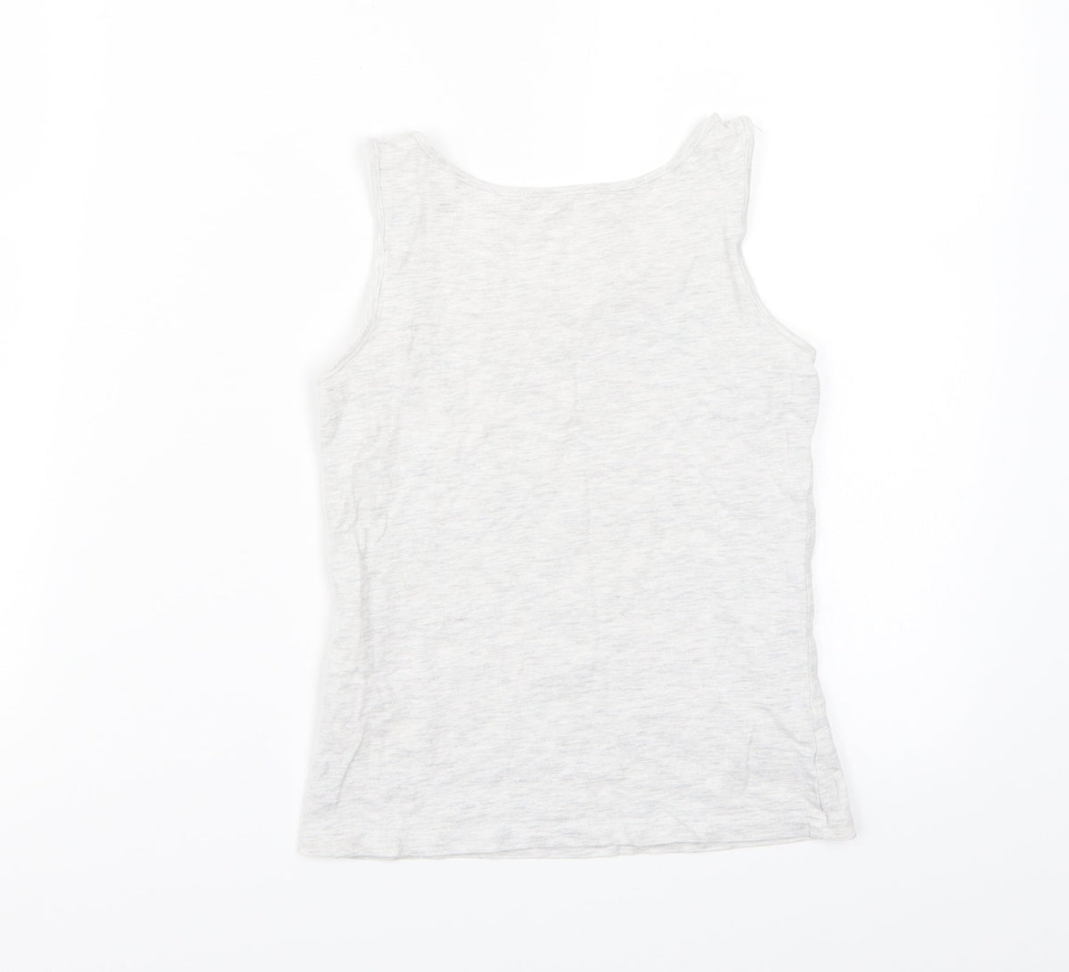 Back view of H&M girls’ grey basic tank, size 11, years