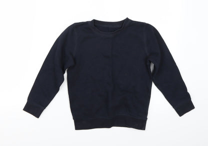 Lilly and Dan Girls Blue   Pullover Jumper Size 6-7 Years