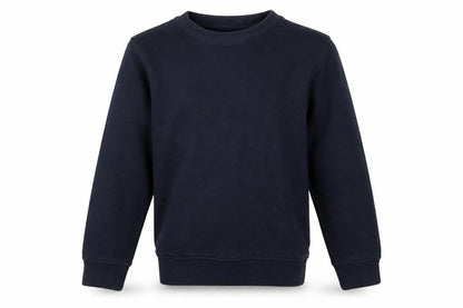Front view of Lilly and Dan girls’ blue jumper, size 6-7, years