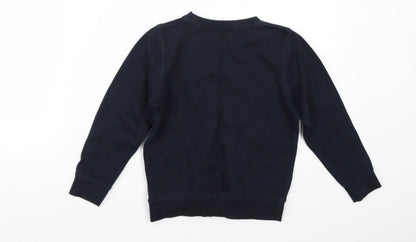 Lilly and Dan Girls Blue   Pullover Jumper Size 6-7 Years