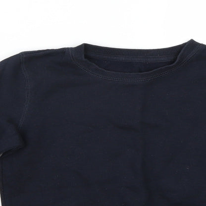 Lilly and Dan Girls Blue   Pullover Jumper Size 6-7 Years