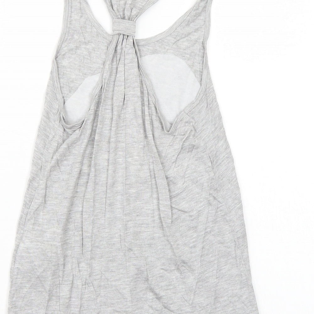 H&M Girls Grey Batik  Basic Tank Size 9 Years