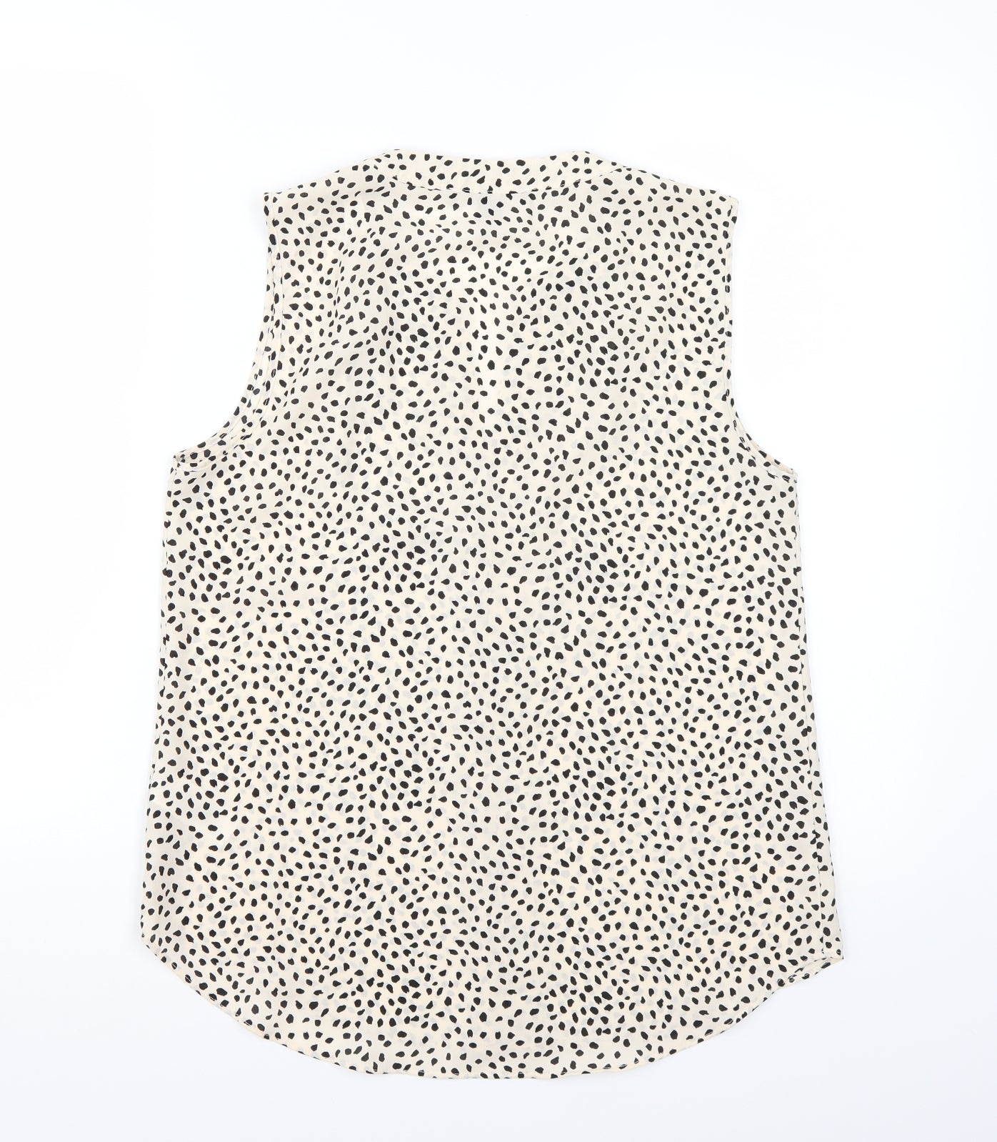 Primark Womens Beige Animal Print  Basic Blouse Size 10