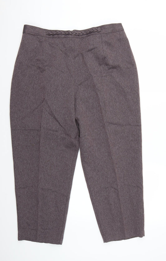 Womens UK Size 20 Berketex Regular Fit Chino Purple Trousers