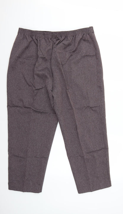 Womens UK Size 20 Berketex Regular Fit Chino Purple Trousers