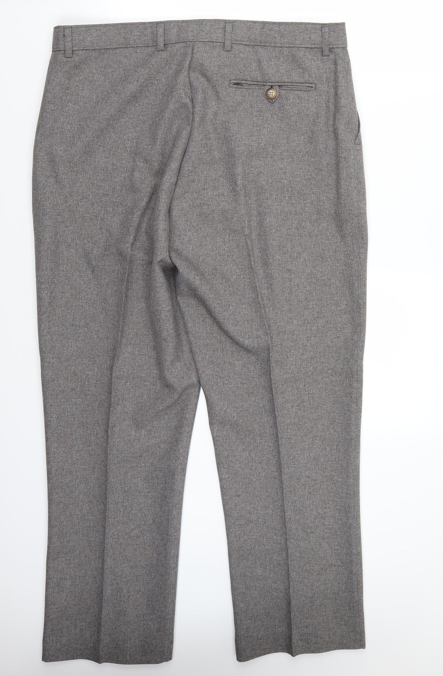 Womens UK Size 34 Preworn Regular Fit  Grey Trousers