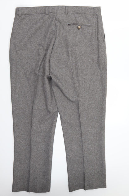 Womens UK Size 34 Preworn Regular Fit  Grey Trousers