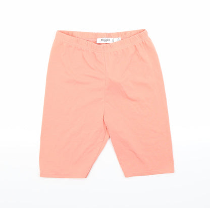 Missguided Womens Orange   Sweat Shorts Size 4