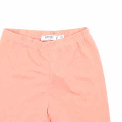 Missguided Womens Orange   Sweat Shorts Size 4